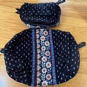 Vera Bradley Cosmetic & Jewelry/Travel bag set